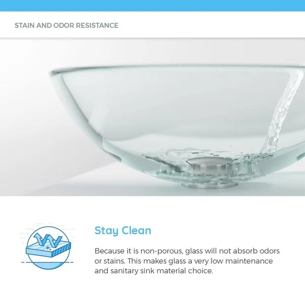 Mr Direct 638 Vessel Sink Ensemble with A Chrome Finish 731 Faucet, Pop-Up Drain, and Sink Ring.