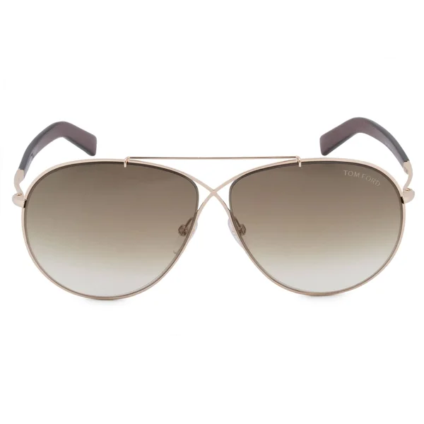 Tom Ford Eva Shiny Gold - Brown Gradient Sunglasses Tf374 28F