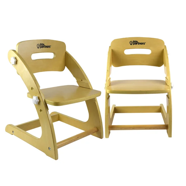 Little Partners Grow with Me Chairs (Set of 2) in Natural