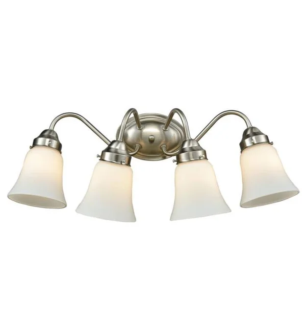 Thomas Lighting CN570411 Califon 4 Light Bath in Oil Rubbed Bronze with White Glass
