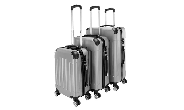 3pcs 20/24/28 Travel ABS Hard Spinner Luggage Bags Carry on Suitcase Grey in Orange/Dark Gray/Grey/Black/Gold/Dark Blue