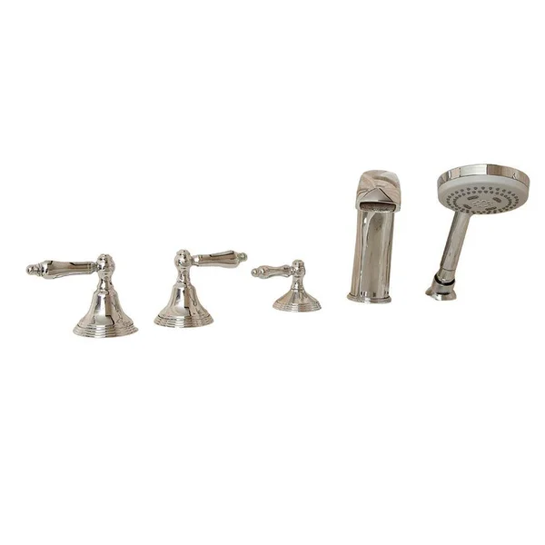 American Standard 2-Handle Deck-Mount Roman Tub Filler with Handshower in Polished Chrome 9FHS-CH