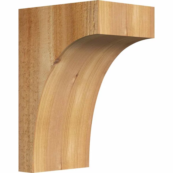 Ekena Millwork COR06X08X12HUN00RWR 6x22W x 8x22D x 12x22H Huntington Rough Sawn Corbel, Western Red Cedar