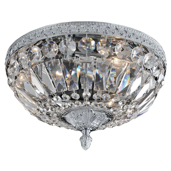 Allegri 025942-031-FR001 Lemire 3-Light Flush Mount with Antique Gold, 6.5 inches x 12 inches x 12 inches