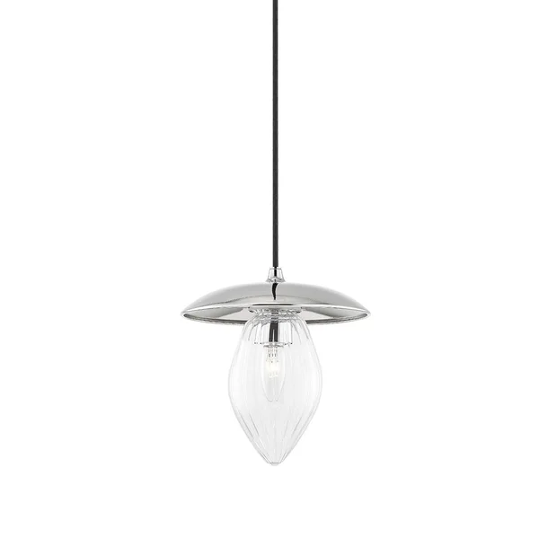 Carson Carrington Varestorp 1-Light Pendant - 9 Inches - Polished Nickel 30806122