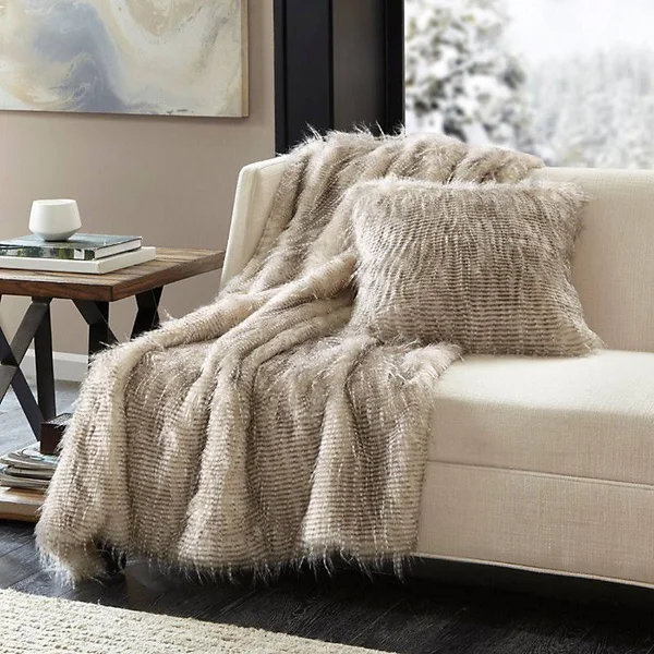 Union Rustic Leif Throw Pillow; Natural