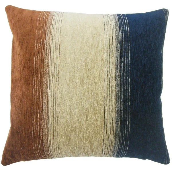 Vasska Ombre Down Filled Throw Pillow in Cognac 12 x 18