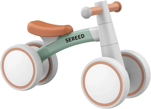 Sereed Baby Balance Bike for 1 Year Old Boys Girls 12-24 Month Toddler Balance Bike, 4 Wheels Toddler Ride on Toys, First Birthd