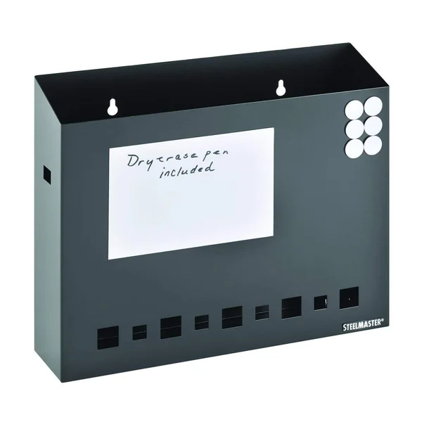 MMf Industries 2711200 Steelmaster Dry Erase Wall File Basket with Pen & Magnets