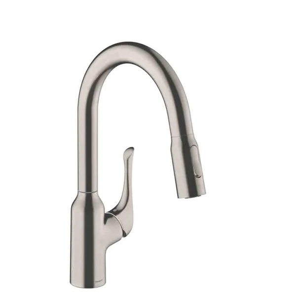 Hansgrohe 71844801 Allegro N Prep Kitchen Faucet, 2-Spray Pull-Down, 1.75 GPM in Steel Optic