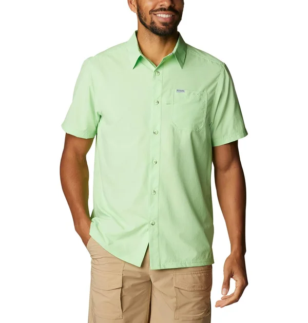 Columbia Men's PFG Slack Tide Camp Fishing Shirt - S - Green