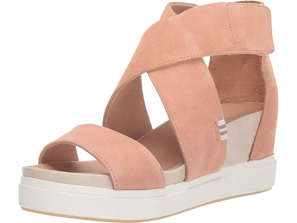 Dr. Scholl&s Original Collection Women's Scout High Wedge Sandal - Size: 6.5, Pink