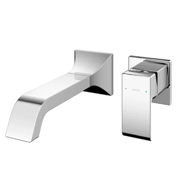 Toto GC 1.2 GPM Wall-Mount Single-Handle Long Bathroom Faucet with Comfort Glide Technology - Polished Chrome - TLG08308U#CP
