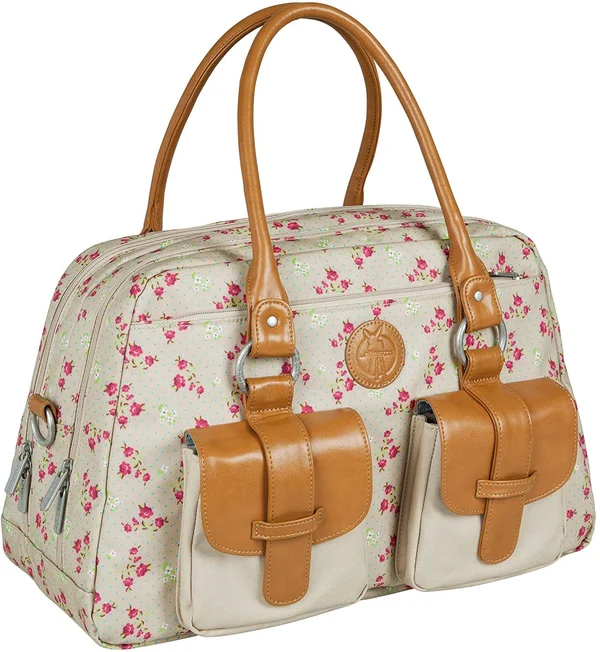 Lassig Vintage Metro Diaper Bag - Rosebud Fairytales