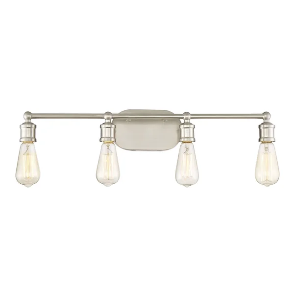 4-Light Brushed Nickel Bath Vanity