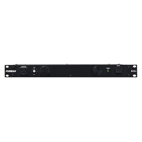 Furman M-8Lx, 15A Standard Power Conditioner with Adjustable Lights 9 Outlets 1RU 6