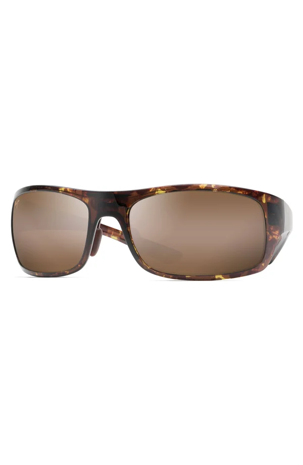 Maui Jim Men's Big Wave H440-15T Brown Rectangle Sunglasses