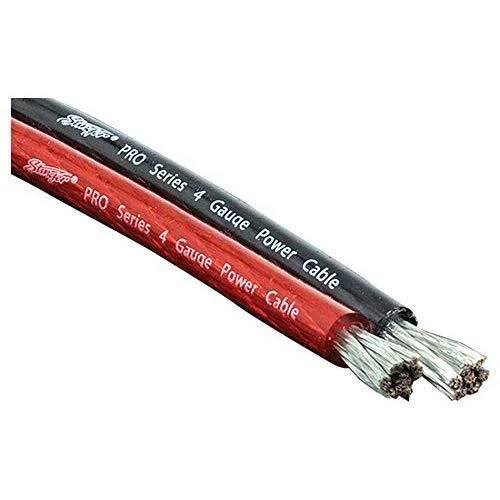 Stinger Spw14tr Pro Series 4-Gauge Translucent Red Power Wire