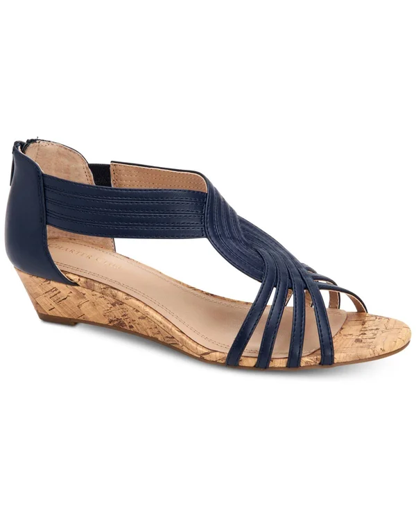Charter Club Ginifur Wedge Sandals, Created for Macy&s - White