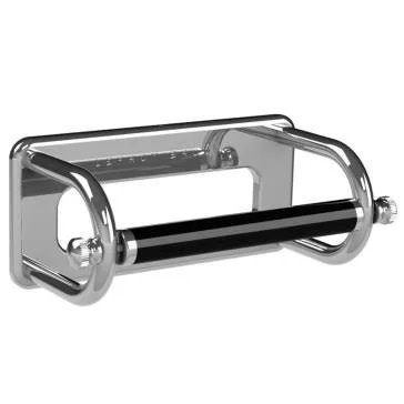 Lefroy Brooks CB-5310 Loo Roll Holder with Black Bar (Formerly BK4500)