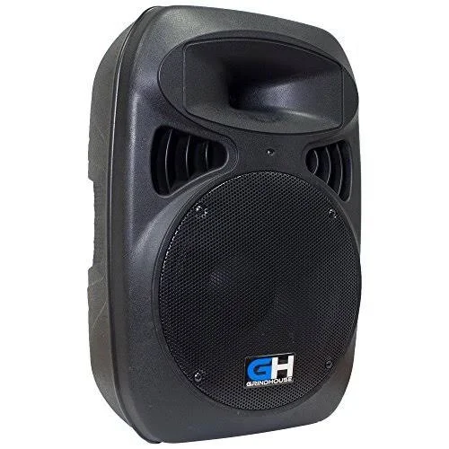 Grindhouse Speakers - GH-P12 - Active 12x22 PA DJ Speaker Cabinet - Powered 500 Watt Loudspeaker for Pro Audio, Bands, DJ, Karao