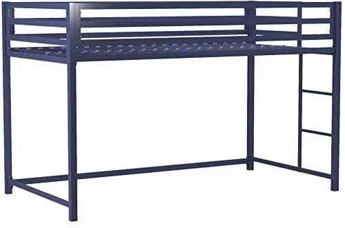 DHP Miles Metal Junior Twin Loft Bed - Blue
