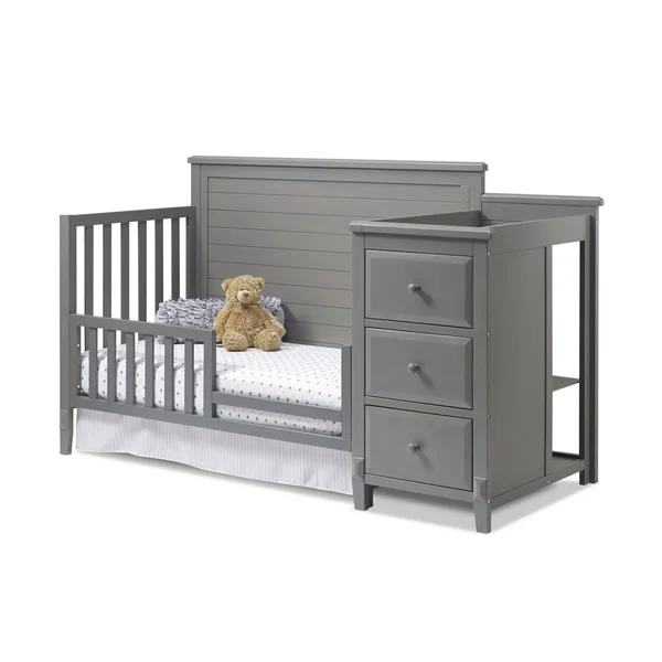 Sorelle Berkley Crib & Changer Panel Crib Weathered Gray