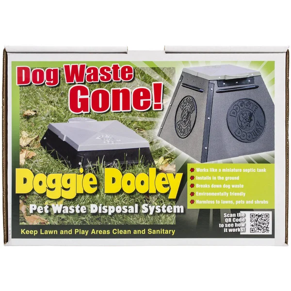 Doggie Dooley in Ground Dog Waste Toilet 14inx14inx10in - Grey