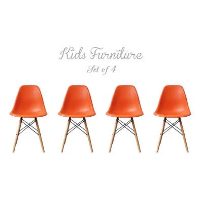 Payton Kids Desk, Activity Chair Isabelle & Max Color: Orange