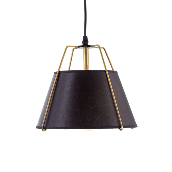Yosemite Home Decor 140004121 Mira 1-Light Modern Pendant with Black Shade Matte Gold Finish