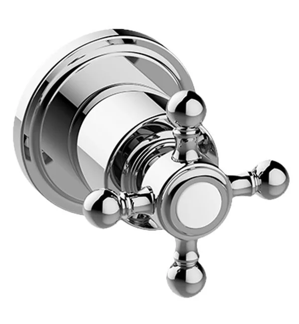 Graff Canterbury M-Series 2 5/8x22 Stop/Volume Control Valve Trim Plate with C2E1 Handle in Polished Nickel, SKU: G-8034-C2E1-PN