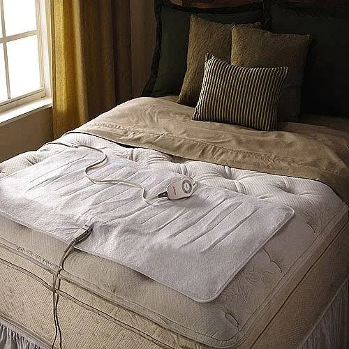 Sunbeam Heated Cozy Toes Foot Warming Pad, White - Twin/Full