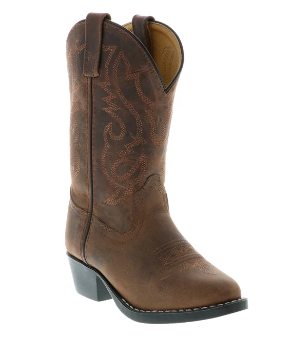 Smoky Mountain Youth Denver Leather Boots 6 Brown