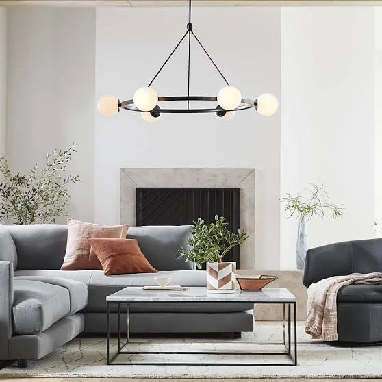 Hayes 5 Lights Chandelier - Light Bronze 2047562