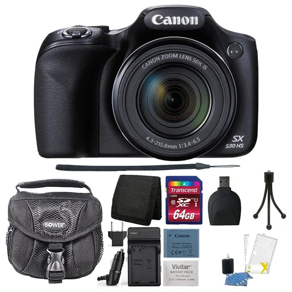 Canon PowerShot SX530 HS 16MP Digital Camera with Accessory Kit