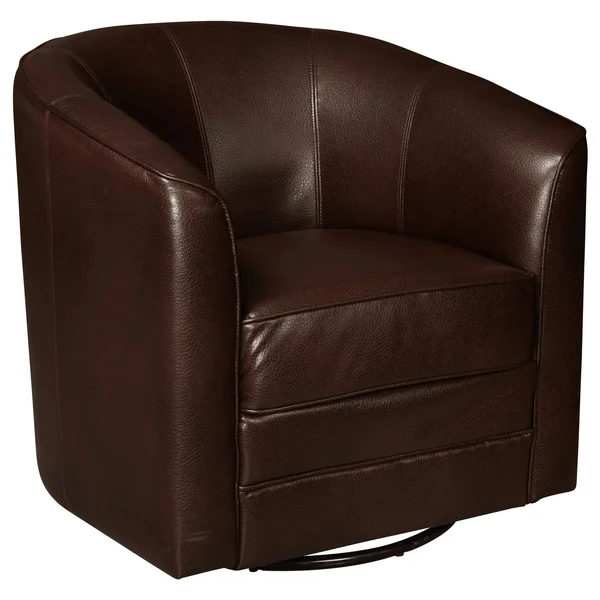 Pulaski Traditional Brown Swivel Accent Club Chair