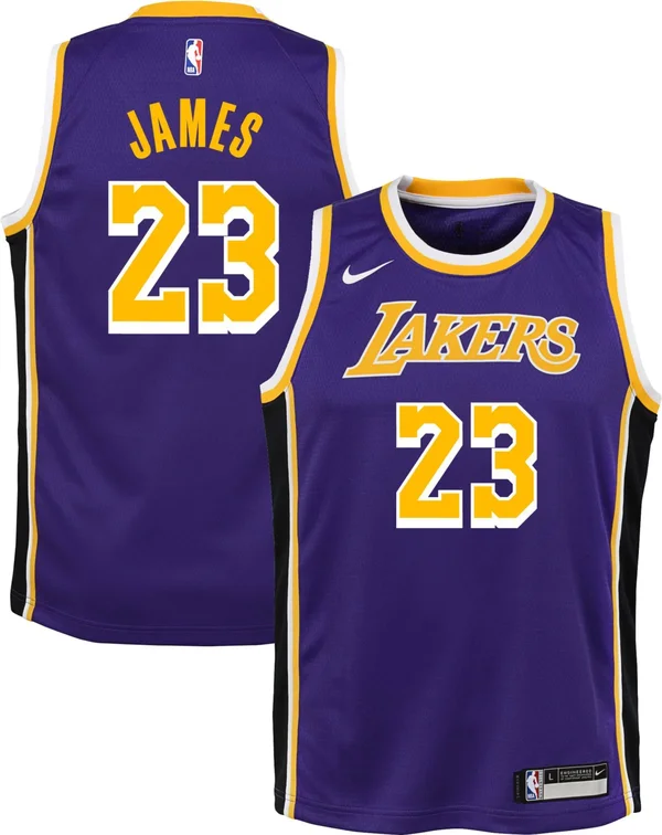 Nike Boys Lebron James NBA Swingman Jersey Purple Size M