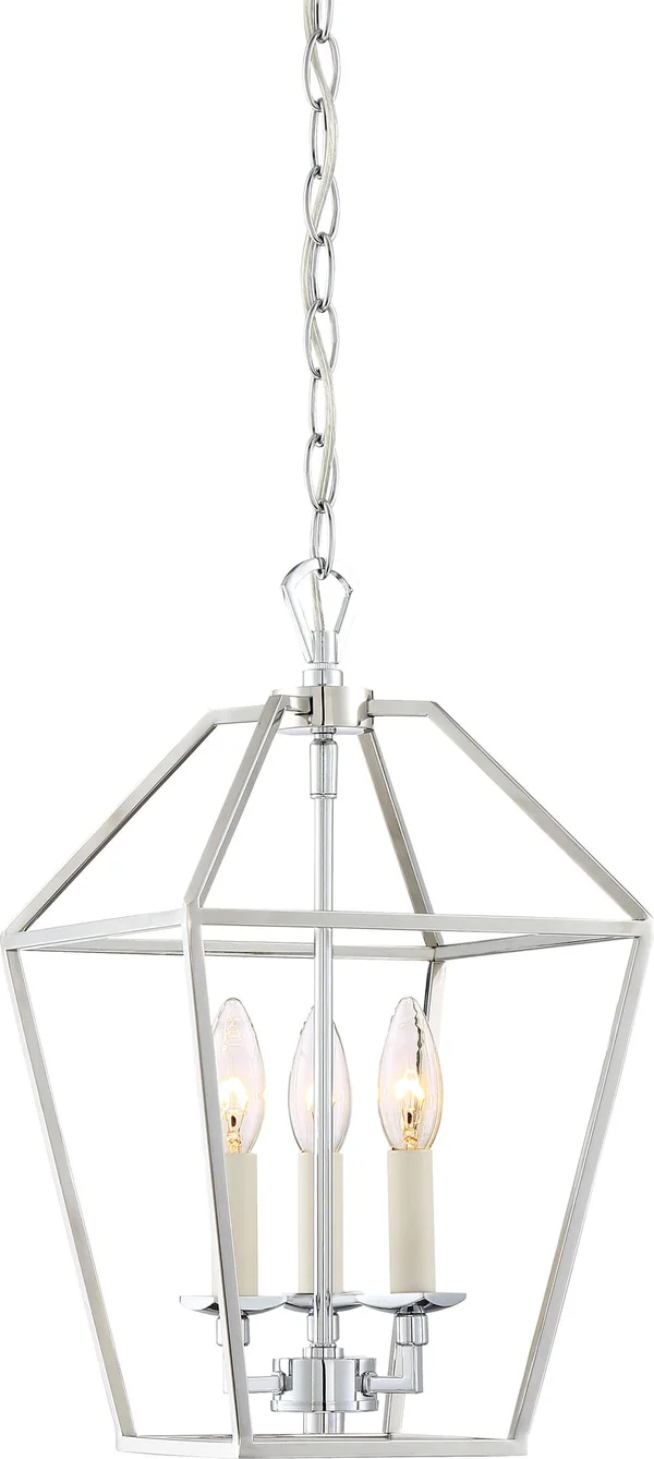Quoizel AVY5203PK Aviary Pendant, Polished Nickel
