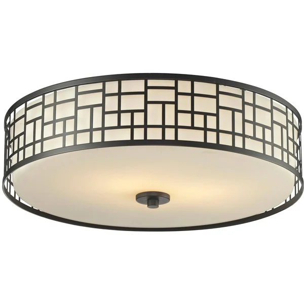 Z-Lite 329F20-BRZ Bronze Elea 3 Light Flush Mount