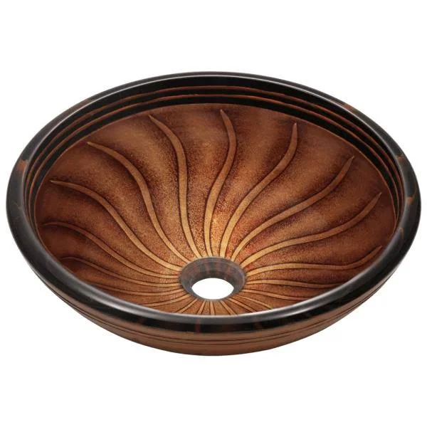 Mr Direct 616 Hand Painted Glass Vessel Sink