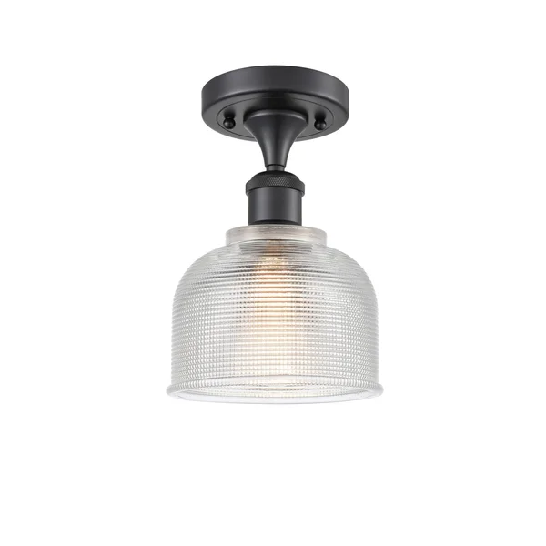 Innovations 516-1C-PC-G412-LED Polished Chrome Dayton 1 Light Semi-Flush Mount