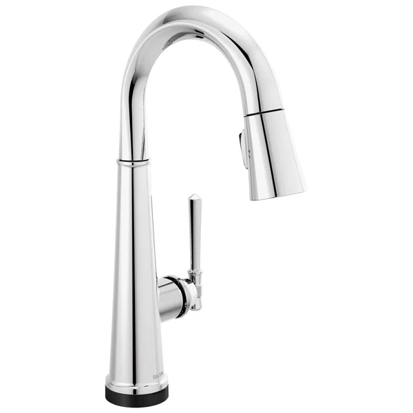 Delta 9982T-DST Emmeline Pull-Down Bar/Prep Faucet with On/Off Touch - Lumicoat Chrome