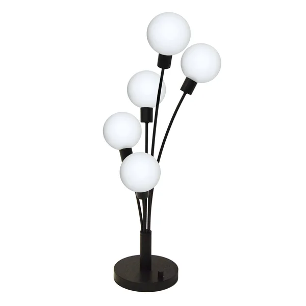 Dainolite 306T-BK-WH 5 Light Table Lamp Black Finish with White