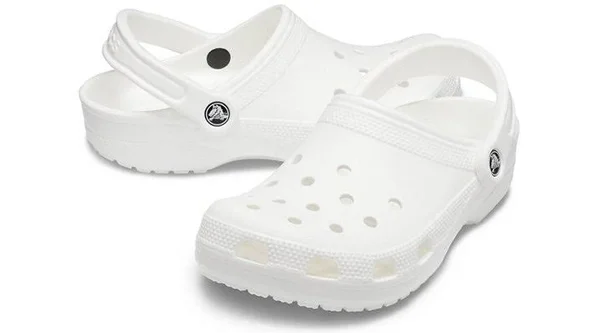 Crocs Unisex Classic Clogs - Size: Men's 17, White