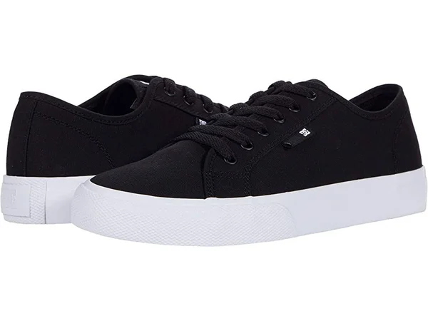 Men's DC Manual Skate Shoes in Black/White Size 7.5 Medium