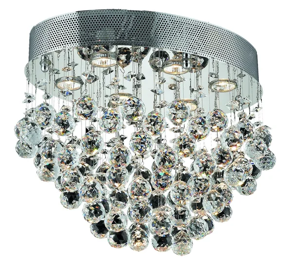 Elegant Lighting V2022F20C/EC Galaxy 6 Light Chrome Flush Mount Clear Elegant Cut Crystal