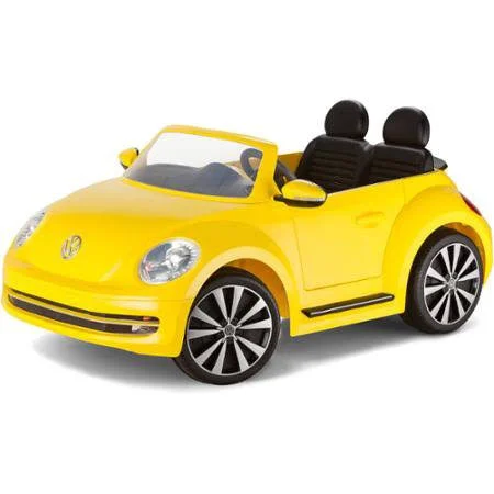 Kid Trax VW Beetle Convertible 12-Volt Battery-Powered Ride-On, Yellow