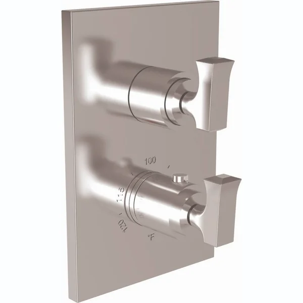 Newport Brass 3-2573TS Joffrey Stainless Steel (PVD) 1/2x22 Square Thermostatic Trim Plate with Handle
