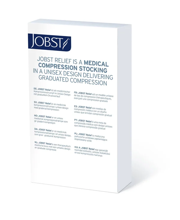 Jobst Relief Compression Chap Double Leg 20-30 mmHg Open Toe - Black - Small