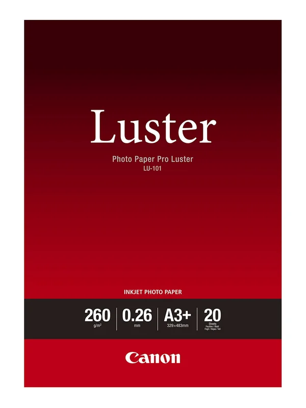 Canon LU-101 (A3+) 260gsm Pro Luster Photo Paper (20 Sheets)
